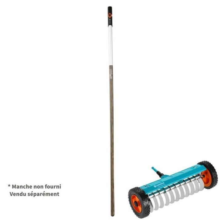 GARDENA Scarificateur sur roues 32cm Combisystem - Lames inox anti bourrage – Anti-mousse et émiettage – Garantie 25 ans (3 GARDENA Scarificateur sur roues 32cm Combisystem - Lames inox anti bourrage – Anti-mousse et émiettage – Garantie 25 ans (3