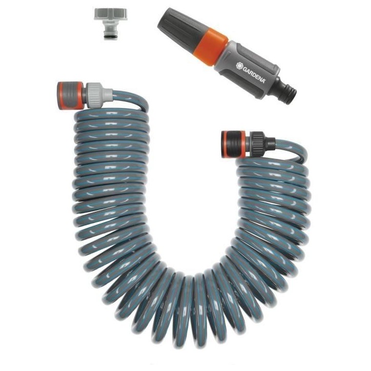 GARDENA Flexible d'arrosage – Longueur 15m – Ø9mm – Arrosage petits espaces – Kit complet avec raccords – Garantie 5 GARDENA Flexible d'arrosage – Longueur 15m – Ø9mm – Arrosage petits espaces – Kit complet avec raccords – Garantie 5