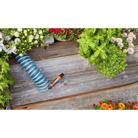 GARDENA Flexible d'arrosage – Longueur 15m – Ø9mm – Arrosage petits espaces – Kit complet avec raccords – Garantie 5