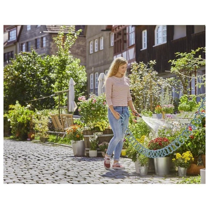 GARDENA Flexible d'arrosage – Longueur 15m – Ø9mm – Arrosage petits espaces – Kit complet avec raccords – Garantie 5 GARDENA Flexible d'arrosage – Longueur 15m – Ø9mm – Arrosage petits espaces – Kit complet avec raccords – Garantie 5