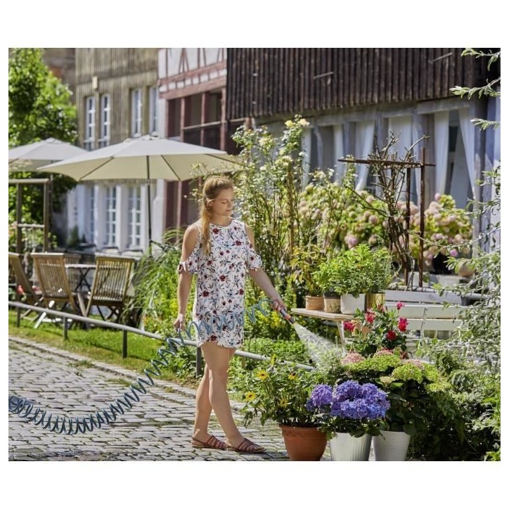 GARDENA Flexible d'arrosage – Longueur 15m – Ø9mm – Arrosage petits espaces – Kit complet avec raccords – Garantie 5 GARDENA Flexible d'arrosage – Longueur 15m – Ø9mm – Arrosage petits espaces – Kit complet avec raccords – Garantie 5