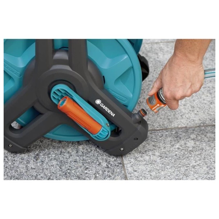 Dévidoir portable 50 Classic - GARDENA - Structure compacte - Anti-goutte - Garantie 5 ans Dévidoir portable 50 Classic - GARDENA - Structure compacte - Anti-goutte - Garantie 5 ans