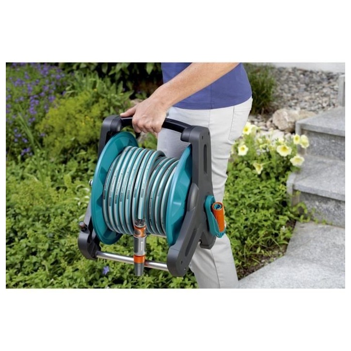 Dévidoir portable 50 Classic - GARDENA - Structure compacte - Anti-goutte - Garantie 5 ans Dévidoir portable 50 Classic - GARDENA - Structure compacte - Anti-goutte - Garantie 5 ans
