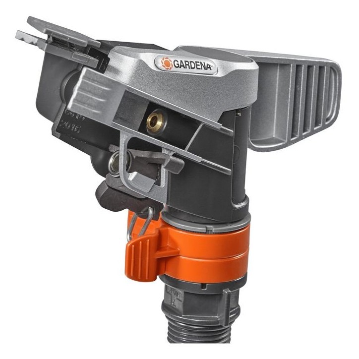 GARDENA Arroseur-canon traîneau Premium – Portée réglable 12.5m max – Superficie max 490m² – Pour jardin XL Garantie 5 GARDENA Arroseur-canon traîneau Premium – Portée réglable 12.5m max – Superficie max 490m² – Pour jardin XL Garantie 5