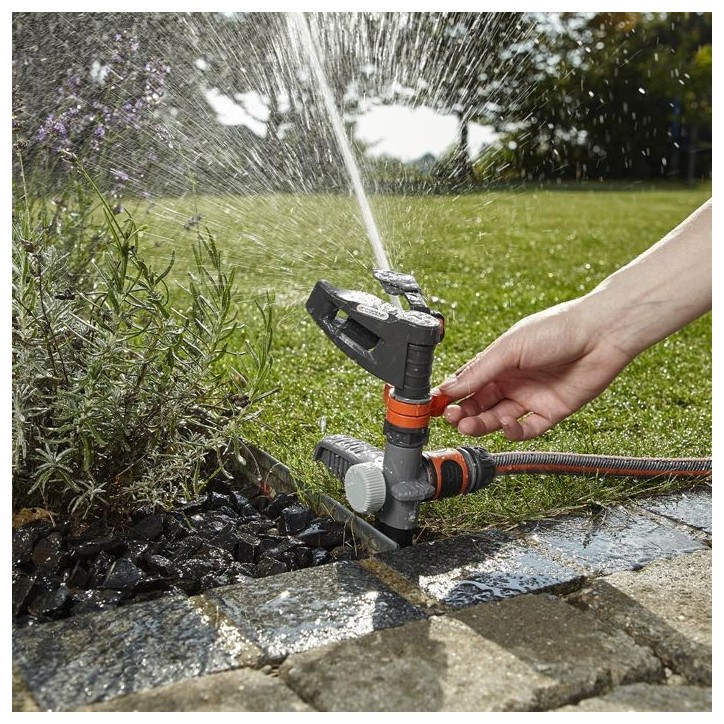GARDENA Arroseur-canon sur pic Comfort – Portée réglable 12.5m max – Superficie max 490m² – Jardin XL – Garantie 5 an GARDENA Arroseur-canon sur pic Comfort – Portée réglable 12.5m max – Superficie max 490m² – Jardin XL – Garantie 5 an