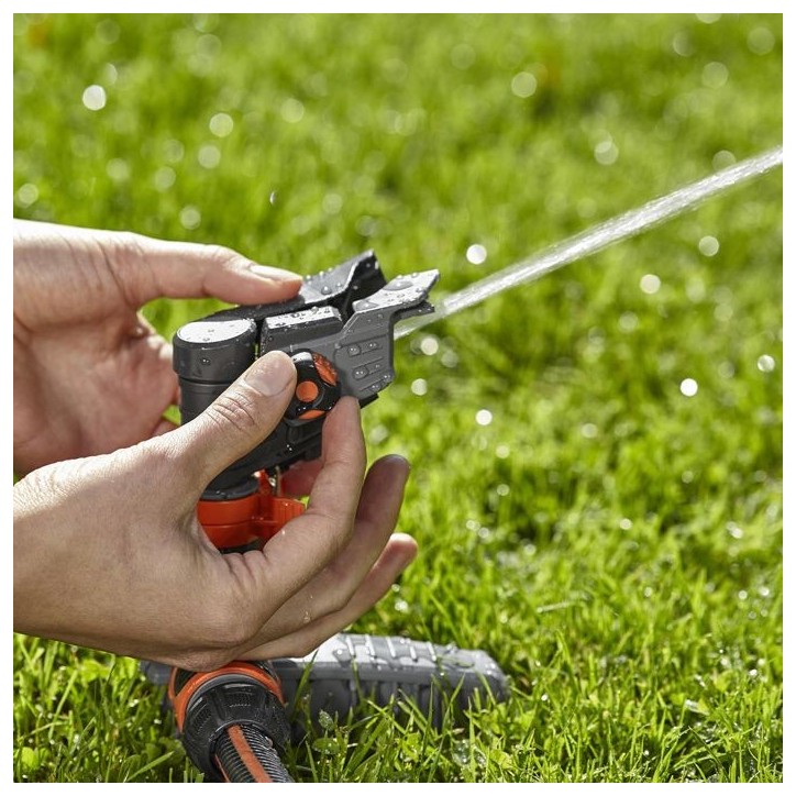GARDENA Arroseur-canon sur pic Comfort – Portée réglable 12.5m max – Superficie max 490m² – Jardin XL – Garantie 5 an GARDENA Arroseur-canon sur pic Comfort – Portée réglable 12.5m max – Superficie max 490m² – Jardin XL – Garantie 5 an