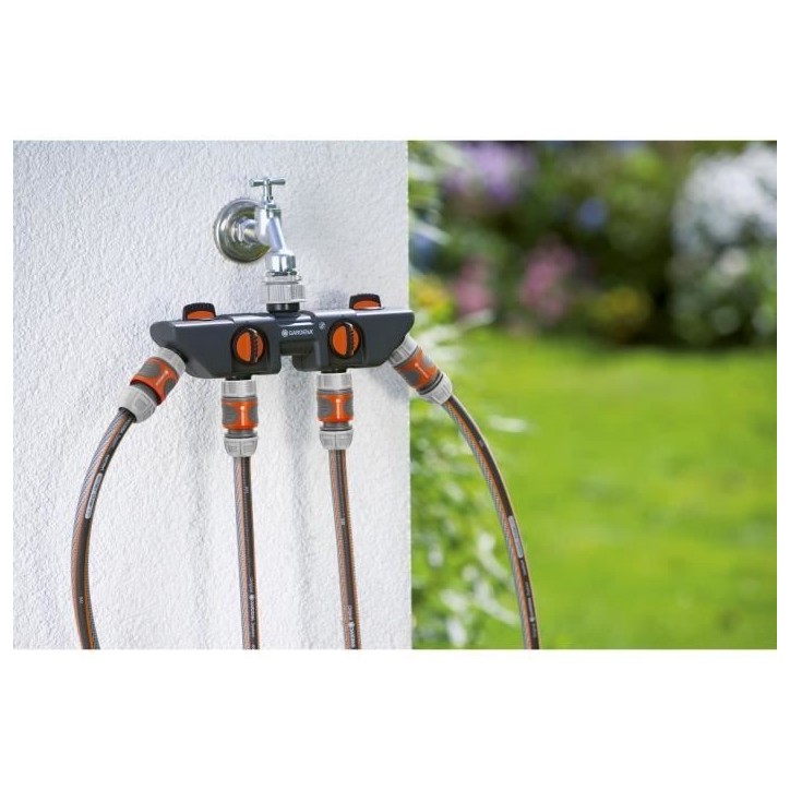 Sélecteur d'arrosage 4 voies GARDENA - Modele 8194-20 - Connexion unique - Garantie 5 ans Sélecteur d'arrosage 4 voies GARDENA - Modele 8194-20 - Connexion unique - Garantie 5 ans
