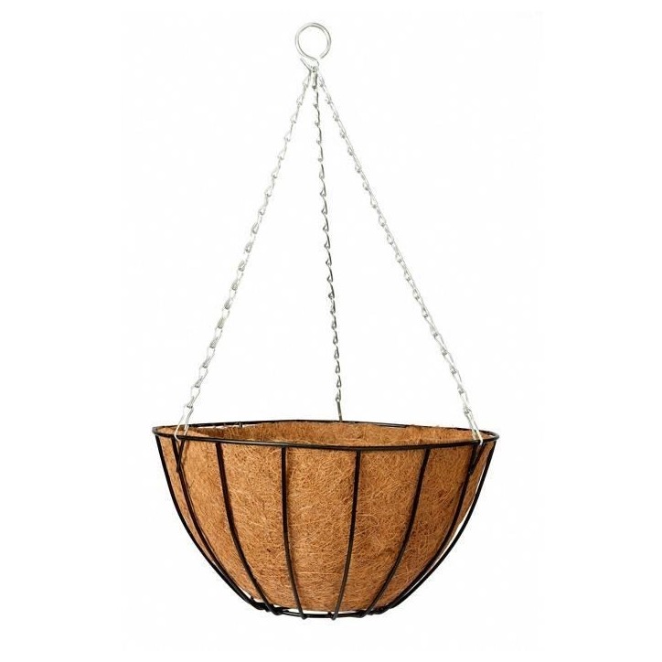 Panier a pendre avec coco - GARDEN ID - English - Ø30 H19 cm - Style élégant - Installation facile Panier a pendre avec coco - GARDEN ID - English - Ø30 H19 cm - Style élégant - Installation facile