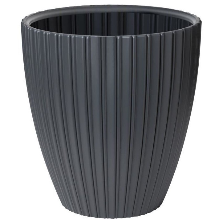Pot de fleurs - GARDEN ID - Fancy - 40 x 42 cm - Pour jardin, balcons ou intérieurs - Anthracite Pot de fleurs - GARDEN ID - Fancy - 40 x 42 cm - Pour jardin, balcons ou intérieurs - Anthracite
