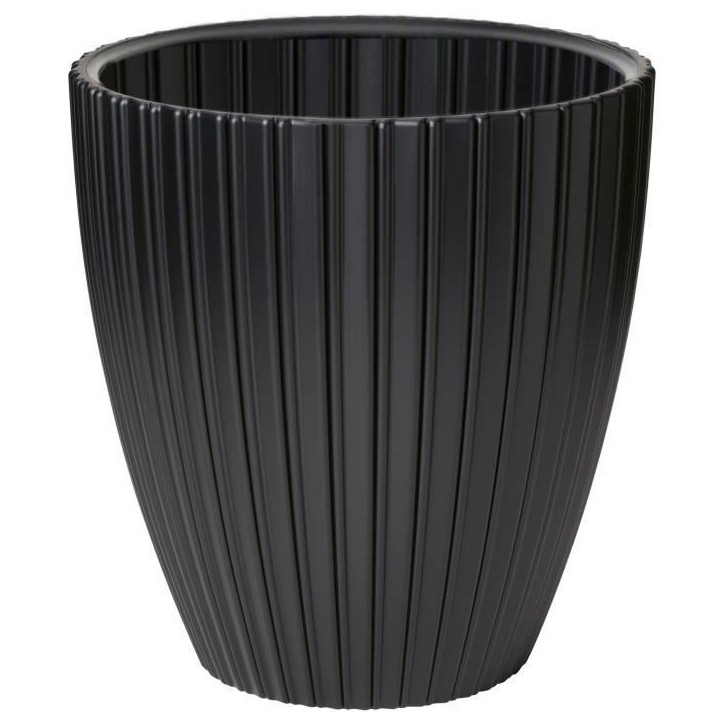 Pot de fleurs - GARDEN ID - Fancy - 40 x 42 cm - Pour jardin, balcons ou intérieurs - Noir Pot de fleurs - GARDEN ID - Fancy - 40 x 42 cm - Pour jardin, balcons ou intérieurs - Noir