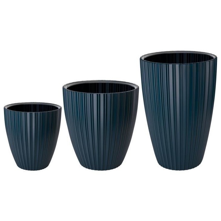 Pot de fleurs - GARDEN ID - Fancy - 40 x 58 cm - Pour jardin, balcons ou intérieurs - Bleu pétrole Pot de fleurs - GARDEN ID - Fancy - 40 x 58 cm - Pour jardin, balcons ou intérieurs - Bleu pétrole