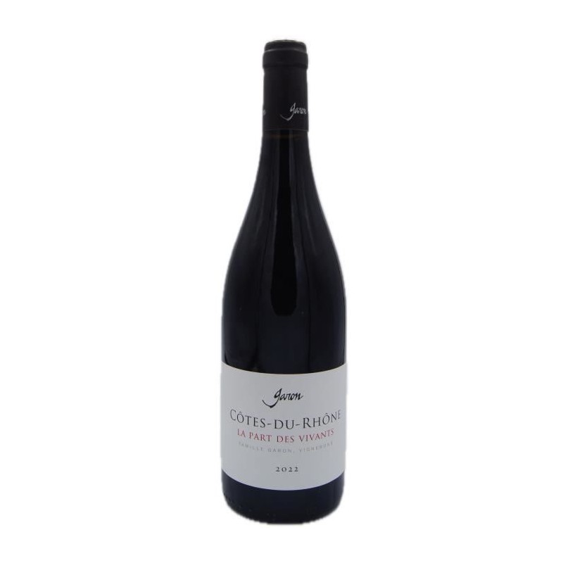 Domaine Garon Cuvée La Part des Vivants 2022 Côtes du Rhône - Vin r Domaine Garon Cuvée La Part des Vivants 2022 Côtes du Rhône - Vin r
