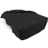 Banquette BZ - 2 places - Tissu Anthracite - 143 x 106 x 92 cm - Matel