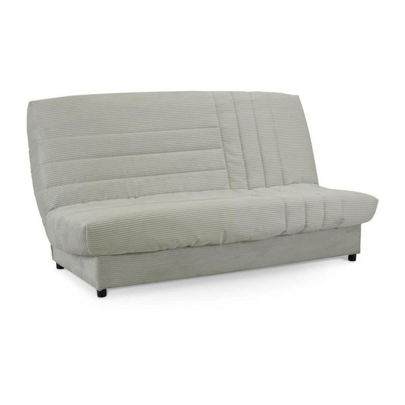 Clic-clac - BEIJA - 3 places - Velours côtelé beige - 130 x 190 x13 Clic-clac - BEIJA - 3 places - Velours côtelé beige - 130 x 190 x13