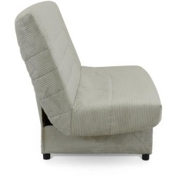 Clic-clac - BEIJA - 3 places - Velours côtelé beige - 130 x 190 x13