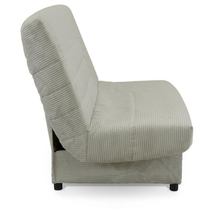 Clic-clac - BEIJA - 3 places - Velours côtelé beige - 130 x 190 x13 cm Clic-clac - BEIJA - 3 places - Velours côtelé beige - 130 x 190 x13 cm