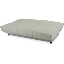 Clic-clac - BEIJA - 3 places - Velours côtelé beige - 130 x 190 x13