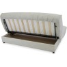 Clic-clac - BEIJA - 3 places - Velours côtelé beige - 130 x 190 x13