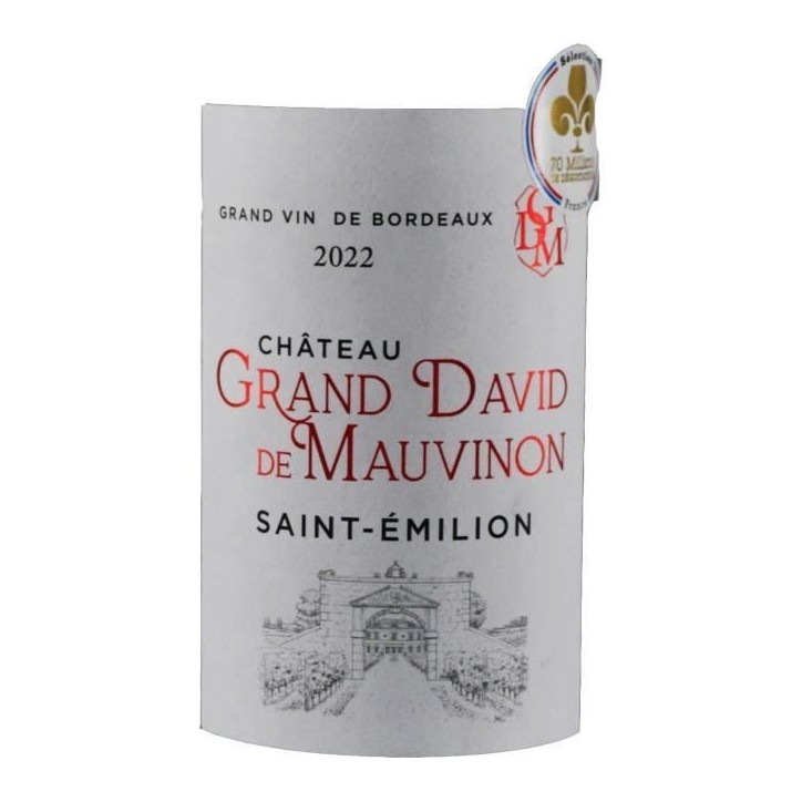 Château Grand David de Mauvignon 2022 Saint-Emilion - Vin rouge de Bordeaux