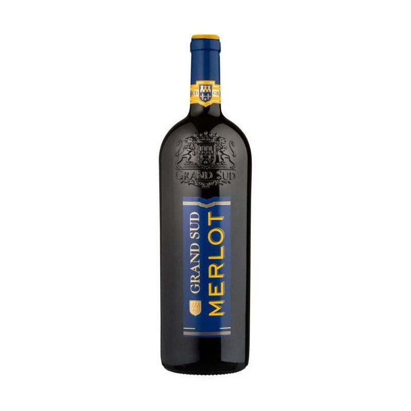 Grand Sud Merlot IGP Pays d'Oc - Vin rouge du Languedoc Roussillon - 1 Grand Sud Merlot IGP Pays d'Oc - Vin rouge du Languedoc Roussillon - 1