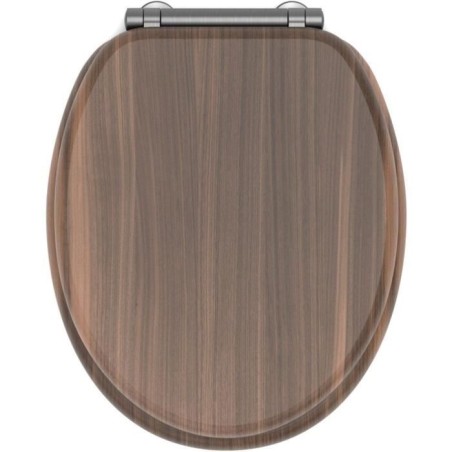 Abattant WC - GELCO - Walnut Noyer - MDF FSC - Frein de chute - Charni