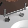 Abattant WC - GELCO - Walnut Noyer - MDF FSC - Frein de chute - Charni