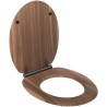 Abattant WC - GELCO - Walnut Noyer - MDF FSC - Frein de chute - Charni