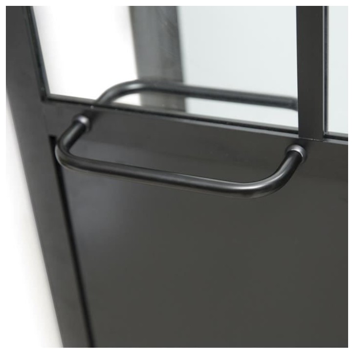 CABINE DE DOUCHE 100X100X220 STYLE INDUTRIEL NOIR