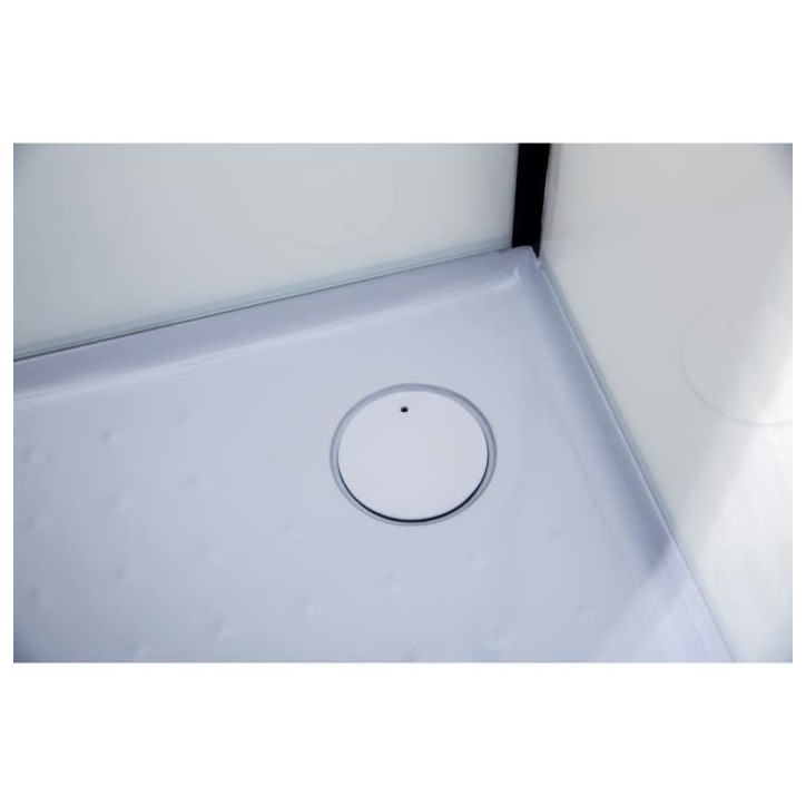 CABINE DE DOUCHE 100X100X220 STYLE INDUTRIEL NOIR