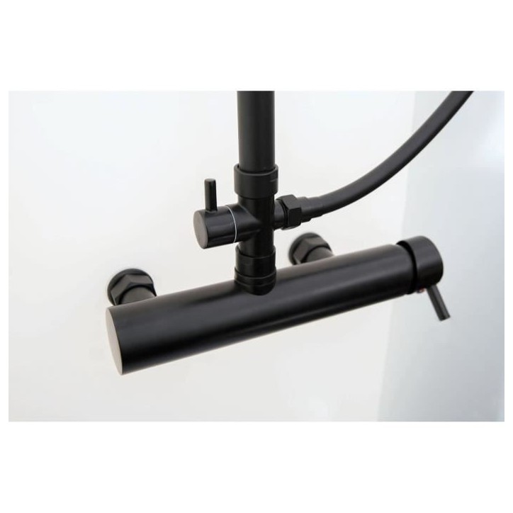 CABINE DE DOUCHE 100X100X220 STYLE INDUTRIEL NOIR
