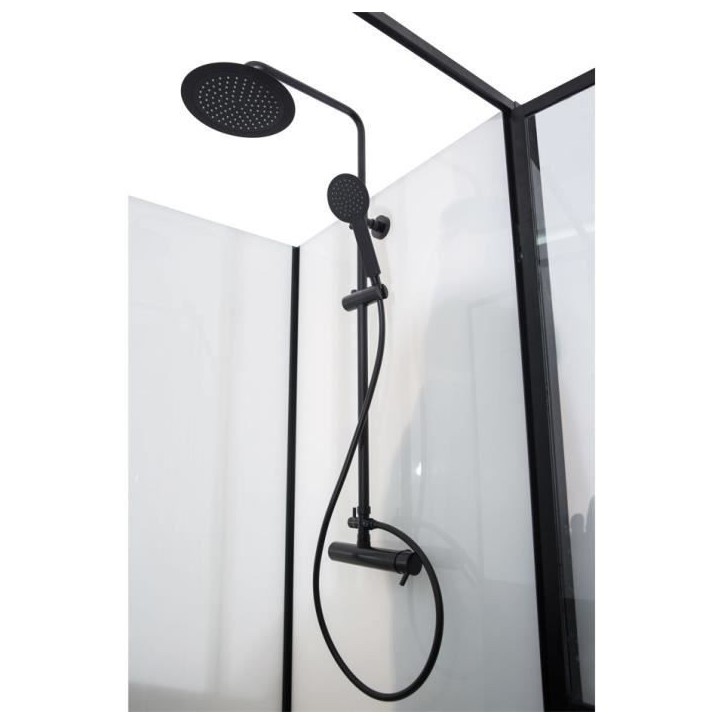 CABINE DE DOUCHE 90X120X220 STYLE INDUSTRIEL NOIR CABINE DE DOUCHE 90X120X220 STYLE INDUSTRIEL NOIR