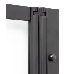 Pare Baignoire 4 volets - GELCO - LEXIA Noir - 110 x 140