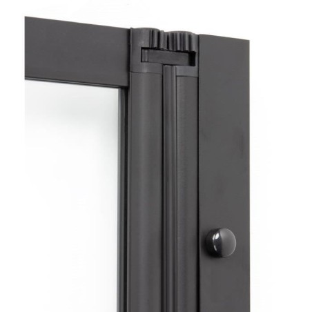 Pare Baignoire 4 volets - GELCO - LEXIA Noir - 110 x 140