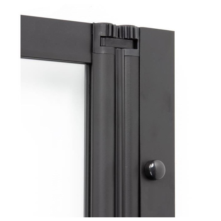 Pare Baignoire 4 volets - GELCO - LEXIA Noir - 110 x 140
