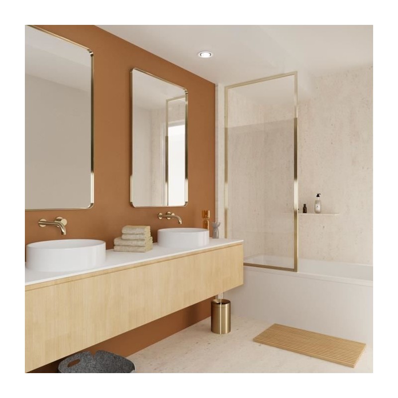 Pare Baignoire 1 volet - GELCO - ONLY Gold - 70 x 155 / 210 Pare Baignoire 1 volet - GELCO - ONLY Gold - 70 x 155 / 210