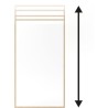 Paroi fixe - GELCO - ONLY effet bois - 90 x 210 / 265