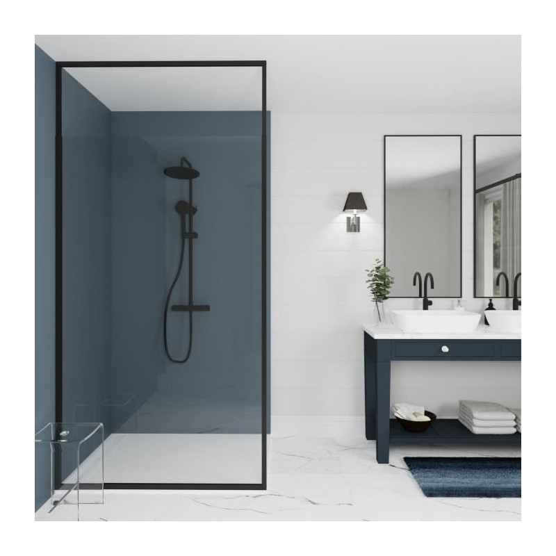 Paroi fixe - GELCO - ONLY Noir - 90 x 210 / 266 Paroi fixe - GELCO - ONLY Noir - 90 x 210 / 266
