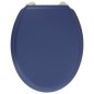 GELCO DESIGN Abattant WC Dolce - Charnieres inox - Bois moulé - Bleu marine