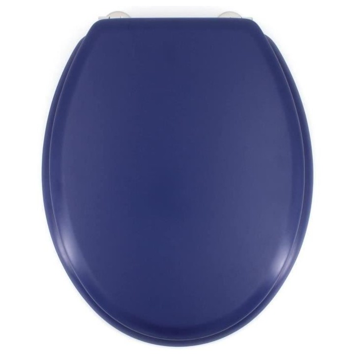 GELCO DESIGN Abattant WC Dolce - Charnieres inox - Bois moulé - Bleu marine GELCO DESIGN Abattant WC Dolce - Charnieres inox - Bois moulé - Bleu marine