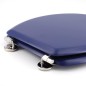 GELCO DESIGN Abattant WC Dolce - Charnieres inox - Bois moulé - Bleu marine