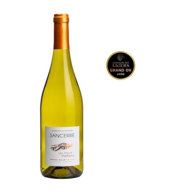 Domaine La Gemiere Les Hauts Vallons 2023 Sancerre - Vin blanc de Loir Domaine La Gemiere Les Hauts Vallons 2023 Sancerre - Vin blanc de Loir
