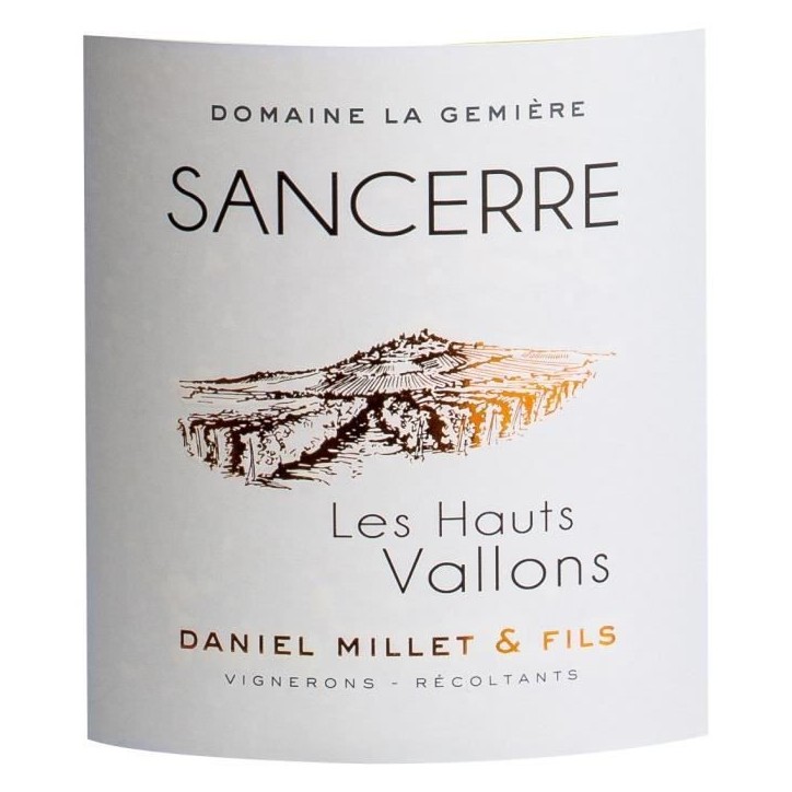 Domaine La Gemiere Les Hauts Vallons 2023 Sancerre - Vin blanc de Loire