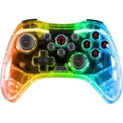 Konix - Manette sans fil Crystal Nintendo Switch, Switch OLED, PC et P