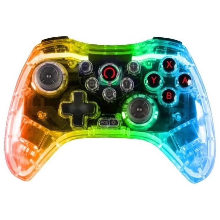Konix - Manette sans fil Crystal Nintendo Switch, Switch OLED, PC et PS4 Konix - Manette sans fil Crystal Nintendo Switch, Switch OLED, PC et PS4
