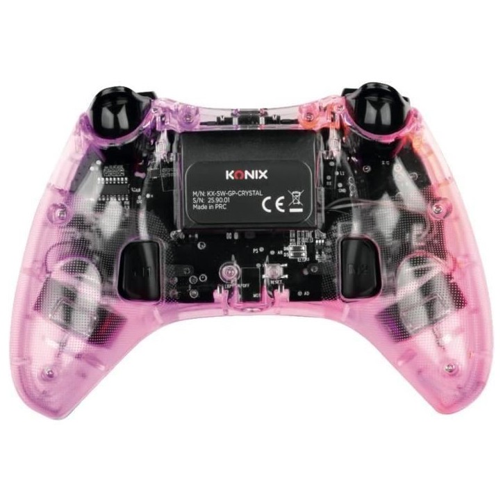 Konix - Manette sans fil Crystal Nintendo Switch, Switch OLED, PC et PS4 Konix - Manette sans fil Crystal Nintendo Switch, Switch OLED, PC et PS4