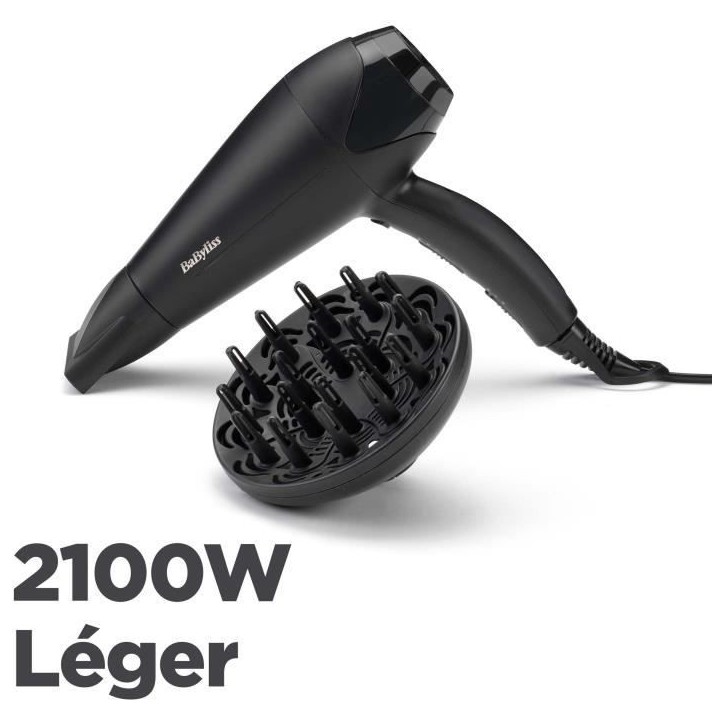 Seche-cheveux - BaByliss - D563DE Power Dry 2100 - Design Léger et Compact Seche-cheveux - BaByliss - D563DE Power Dry 2100 - Design Léger et Compact