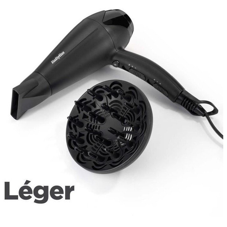 Seche-cheveux - BaByliss - D563DE Power Dry 2100 - Design Léger et Compact Seche-cheveux - BaByliss - D563DE Power Dry 2100 - Design Léger et Compact