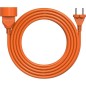 Rallonge électrique - GENERIQUE - H05VVF 2x1,5 - 25 m - Orange - Utilisation extérieure