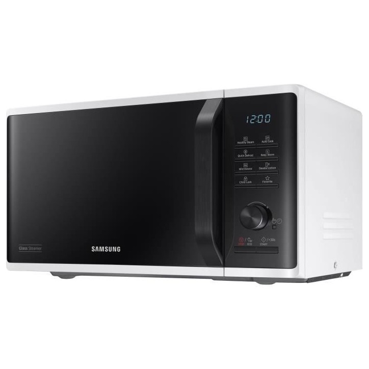 Micro-ondes solo 23L - SAMSUNG - MS23K3555EW - Blanc - Contrôle électronique + bouton - Fonction maintien au chaud Micro-ondes solo 23L - SAMSUNG - MS23K3555EW - Blanc - Contrôle électronique + bouton - Fonction maintien au chaud