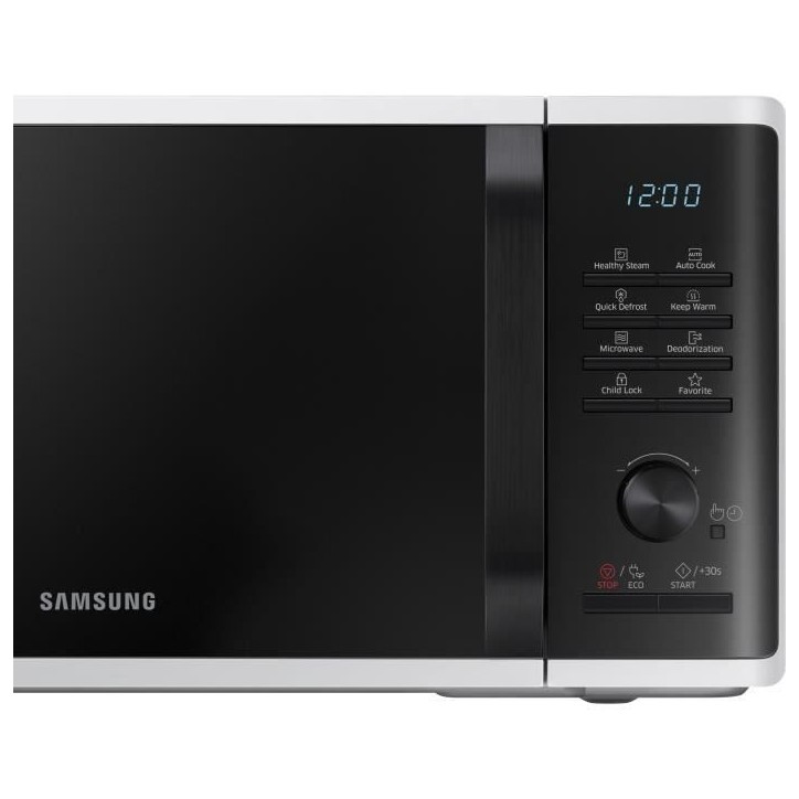 Micro-ondes solo 23L - SAMSUNG - MS23K3555EW - Blanc - Contrôle électronique + bouton - Fonction maintien au chaud Micro-ondes solo 23L - SAMSUNG - MS23K3555EW - Blanc - Contrôle électronique + bouton - Fonction maintien au chaud